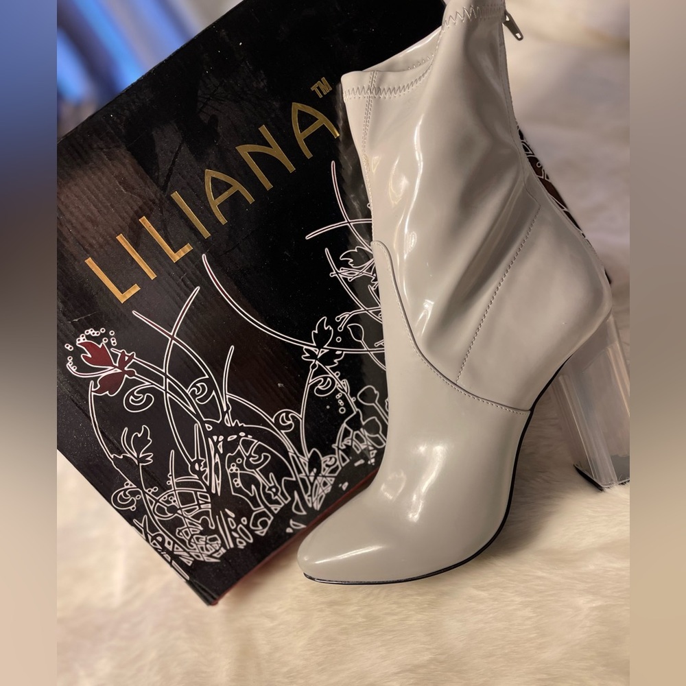 Gray boots